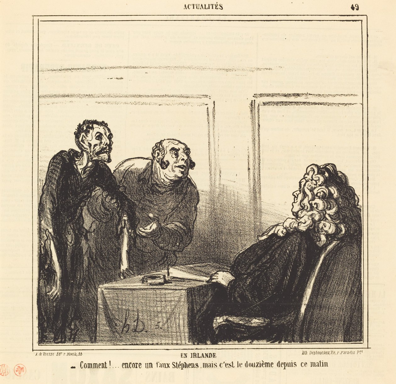 V Irsku od Honoré Daumier