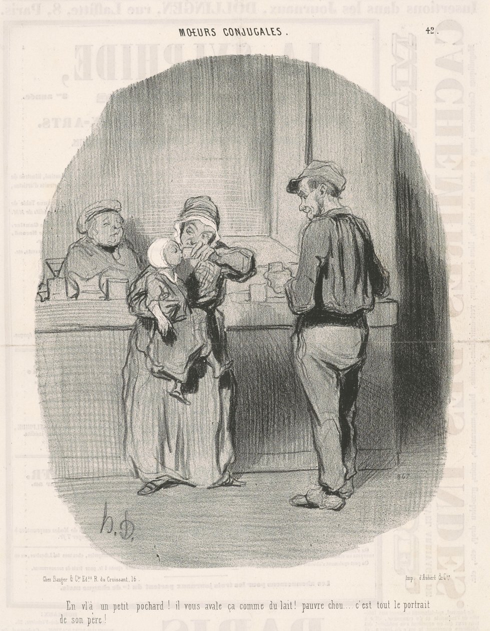 Tady je malý pochard! od Honoré Daumier