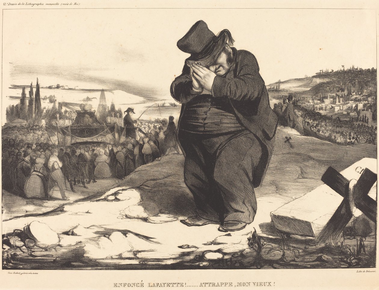 Sakra Lafayette!... Chyť mého starce! od Honoré Daumier