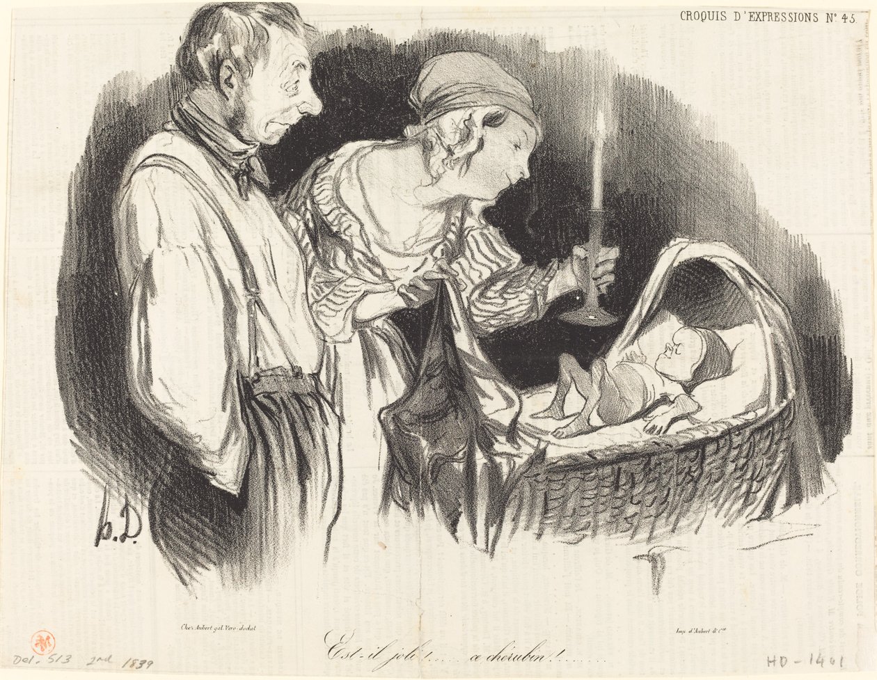 Je hezký!... tento cherubín!... od Honoré Daumier