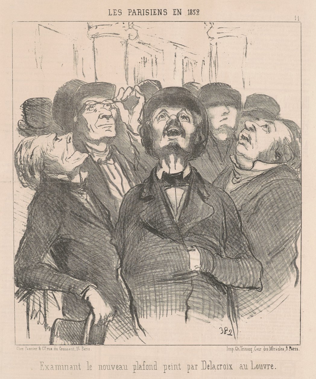 Prohlídka nového stropu... od Honoré Daumier