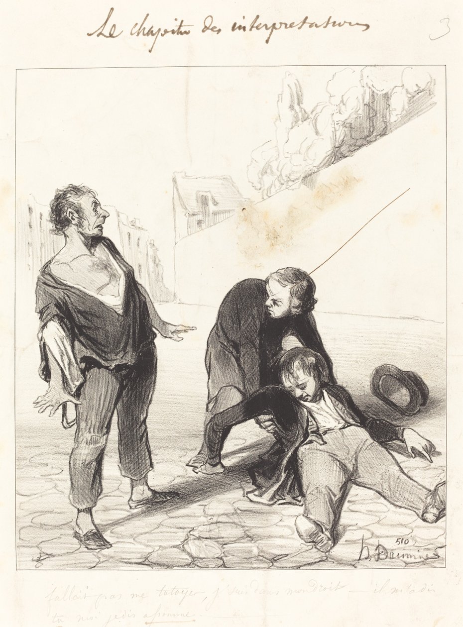 Neměli byste mi říkat známý, jsem v... od Honoré Daumier