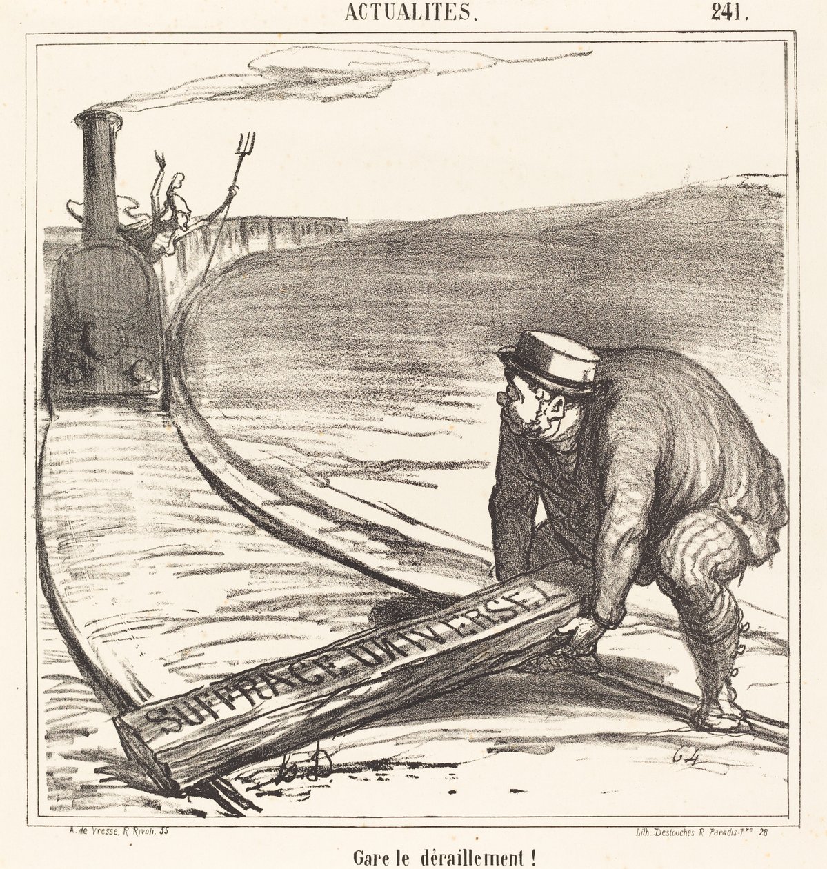 Zastavte vykolejení! od Honoré Daumier