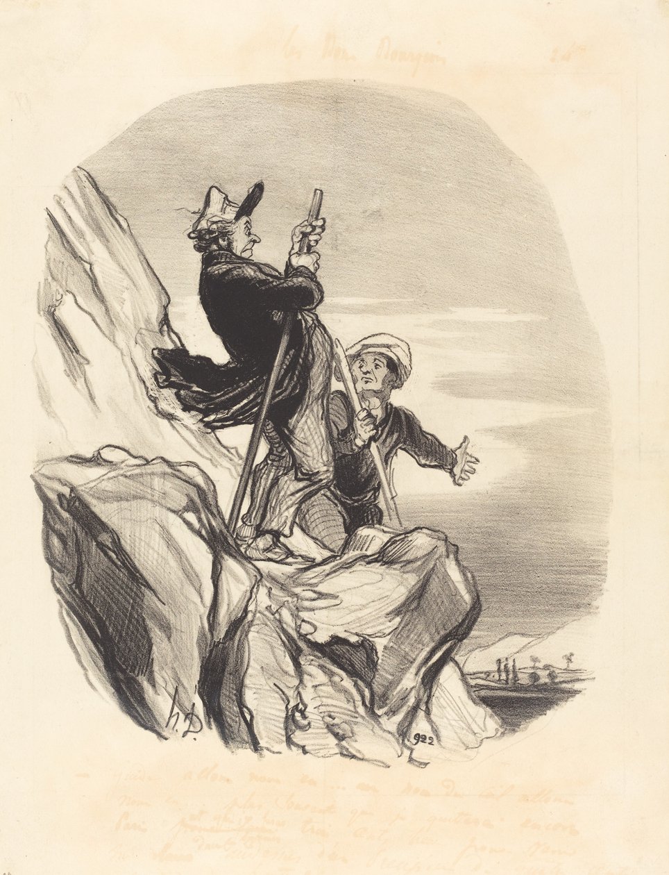 Průvodce, pojďme... ve jménu nebe... od Honoré Daumier