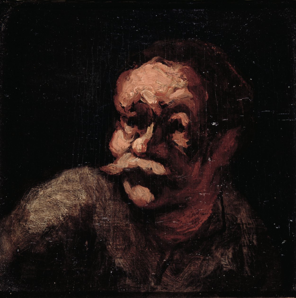 Hlava muže od Honoré Daumier