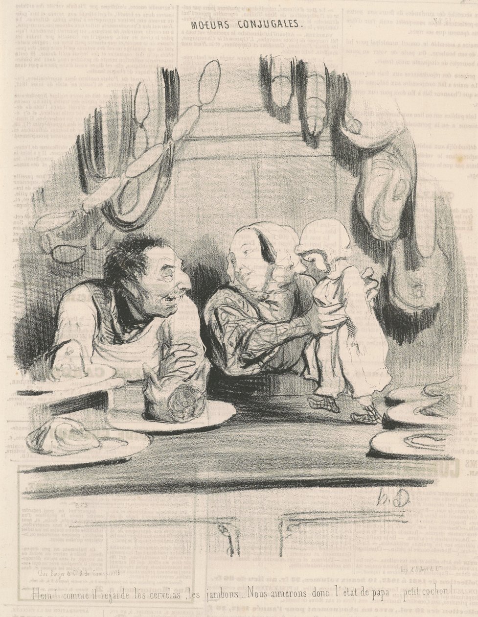 Eh! jak se dívá na mozkové závity... od Honoré Daumier