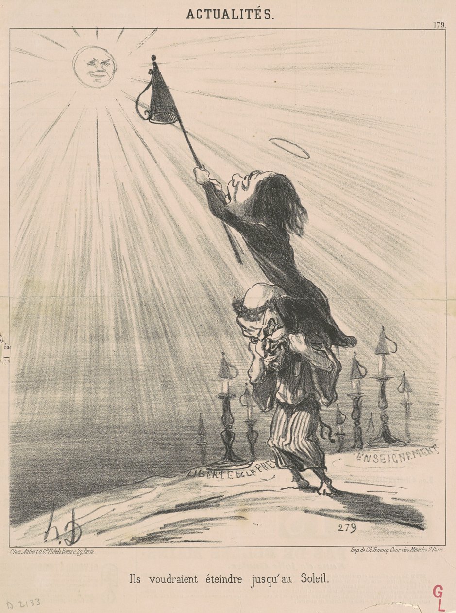 Chtěli by zhasnout až do slunce od Honoré Daumier