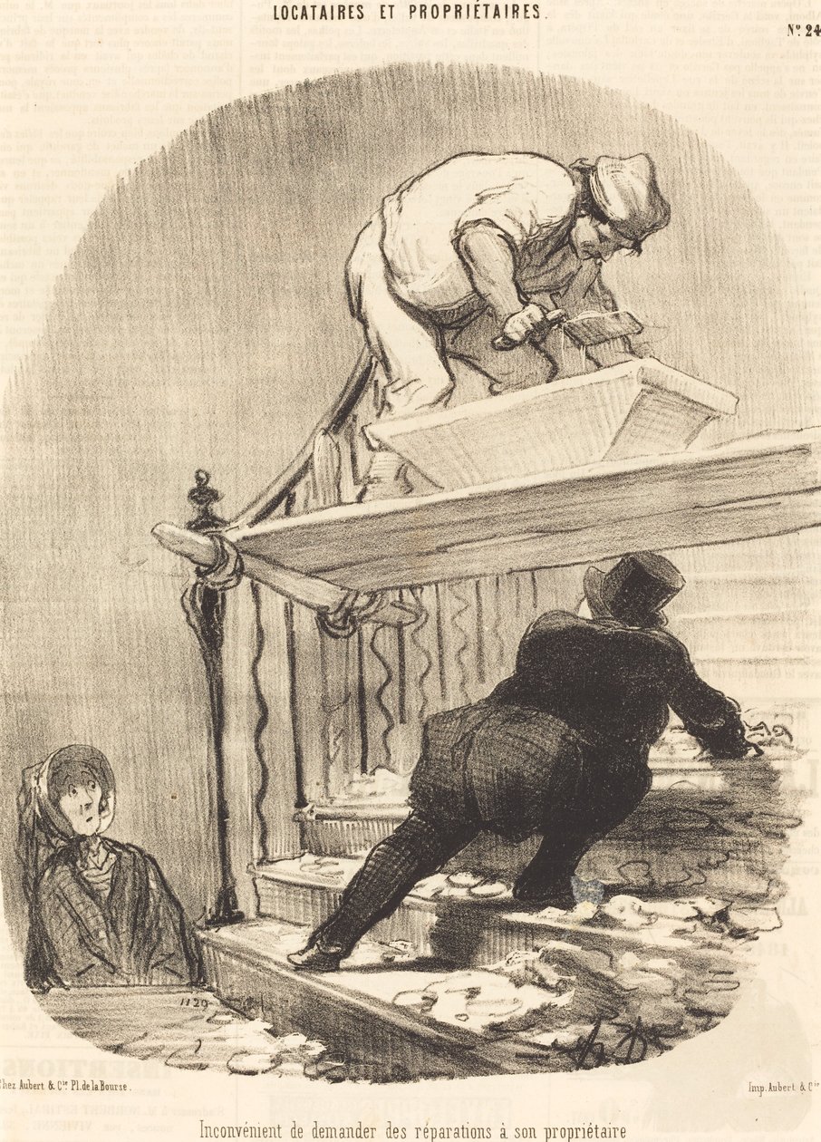 Nevýhoda požadavku na opravu... od Honoré Daumier