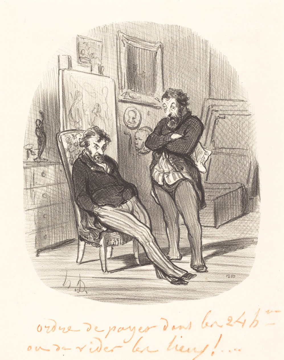 Nevýhoda zaslání špatného obrazu... od Honoré Daumier