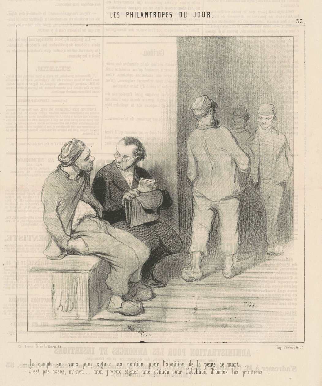 Spoléhám na to, že to podepíšeš od Honoré Daumier
