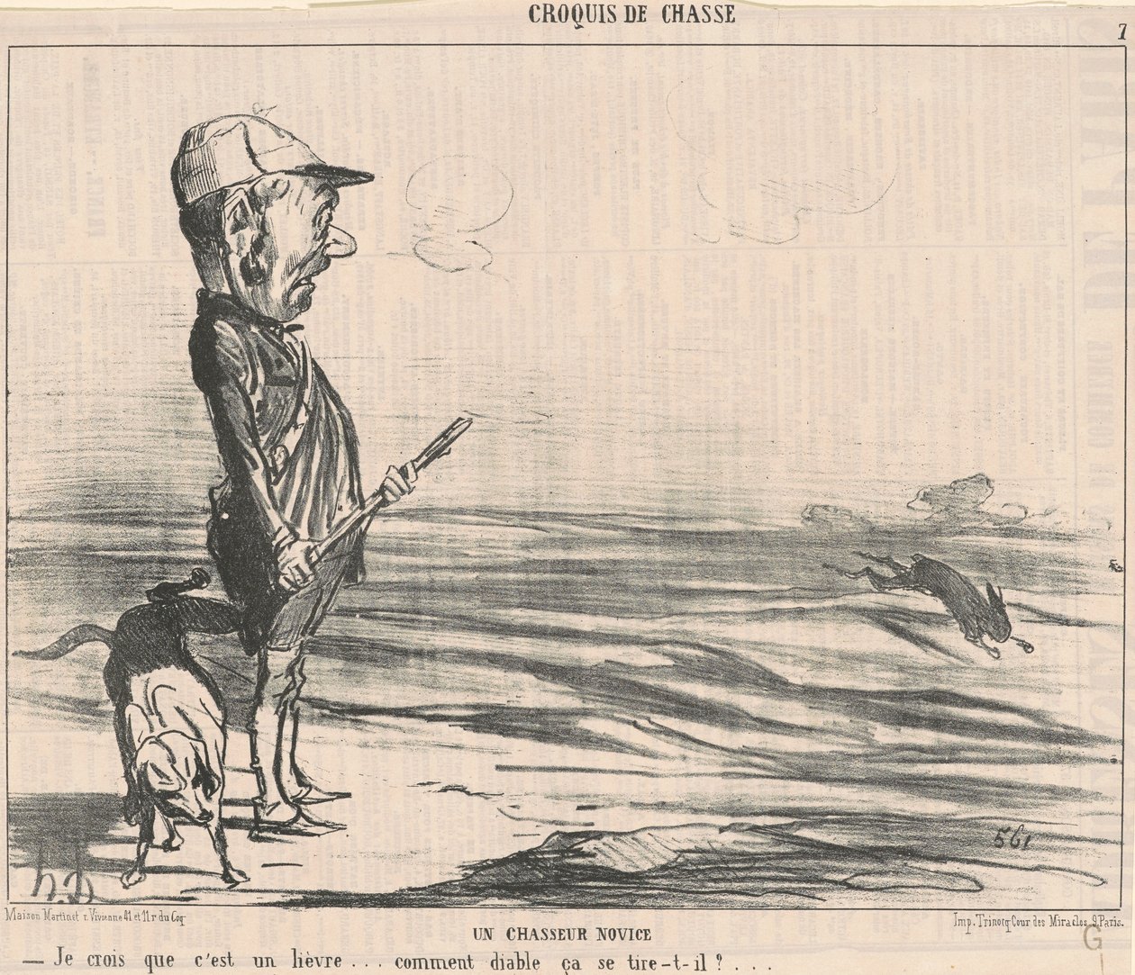 Myslím, že je to zajíc... od Honoré Daumier
