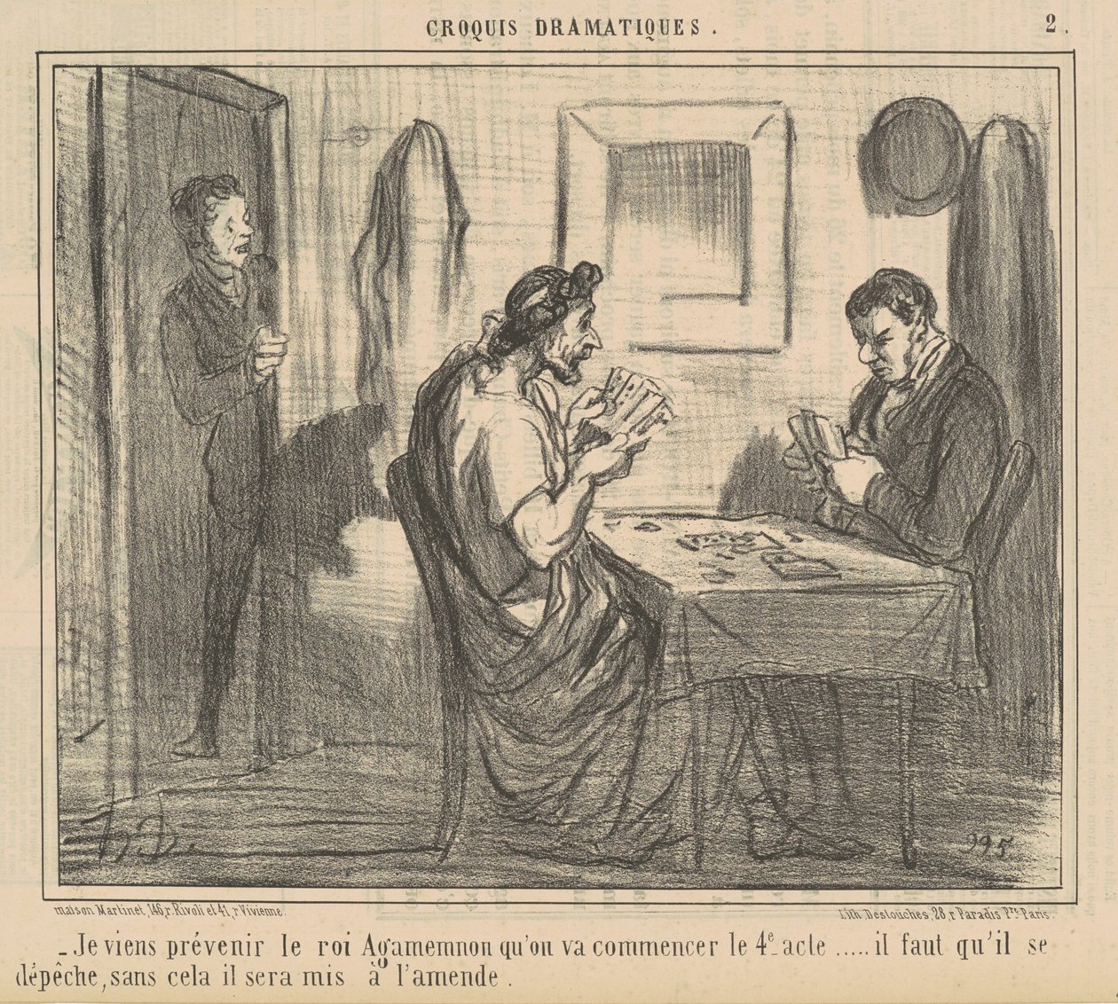 Přišel jsem varovat krále Agamemnona... od Honoré Daumier