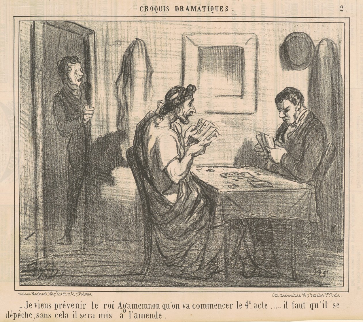 Přišel jsem varovat krále Agamemnona... od Honoré Daumier
