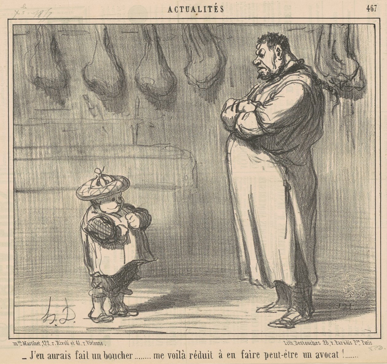 udělal bych řezníka... od Honoré Daumier