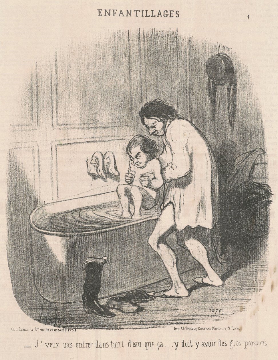 Nechci se dostat do tolika vody... od Honoré Daumier