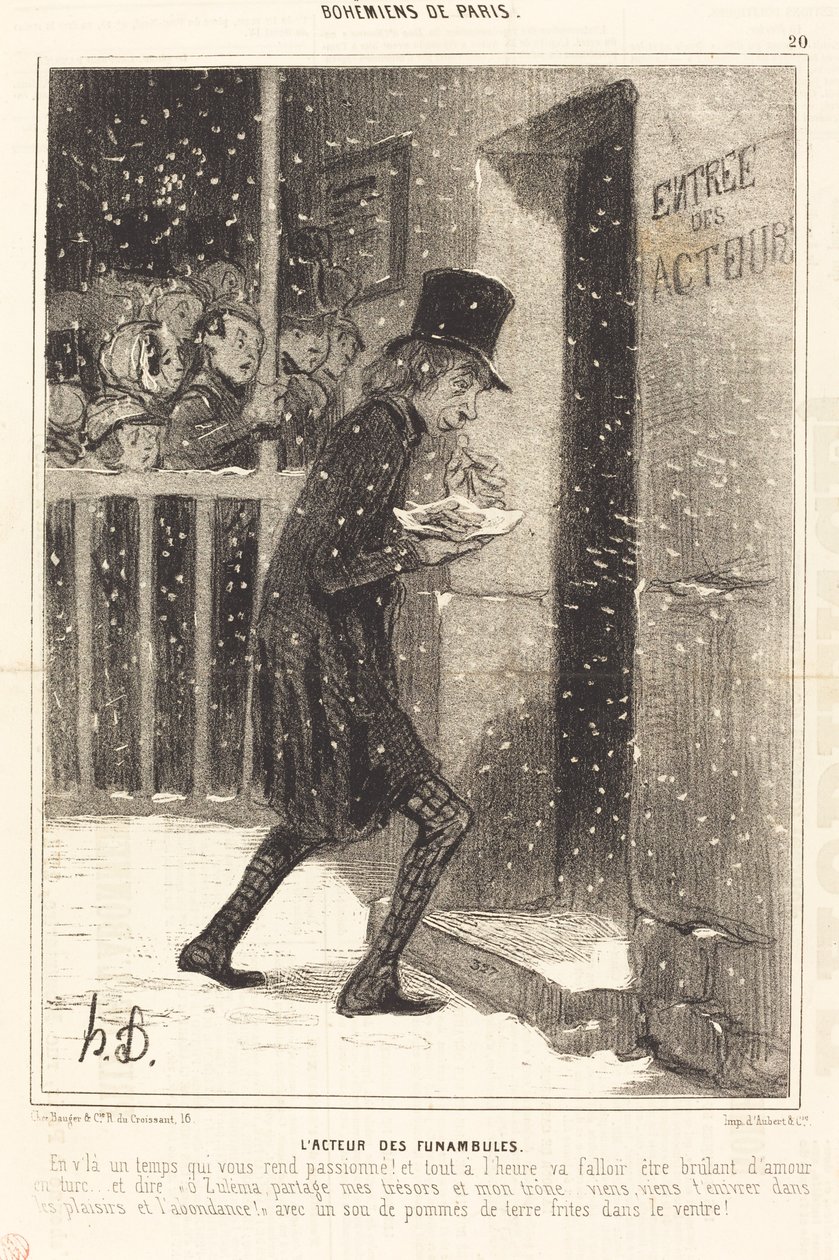 Herec The Tightrope Walker od Honoré Daumier