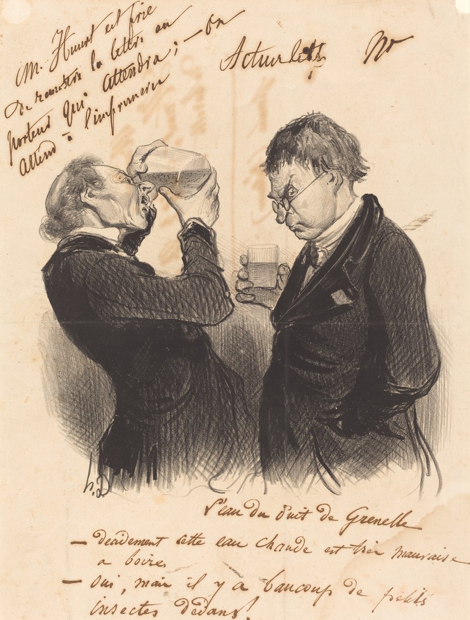 Voda ze studny Grenelle od Honoré Daumier