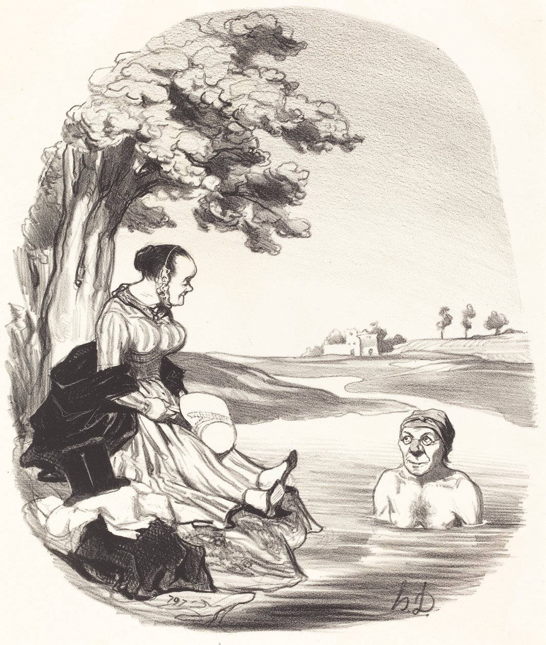 Voda je vynikající... ujišťuji vás... od Honoré Daumier