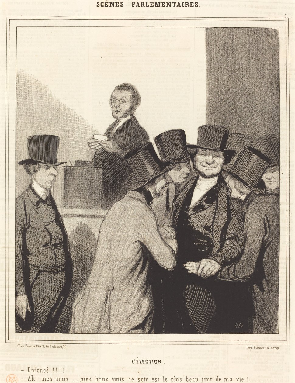 Volby od Honoré Daumier