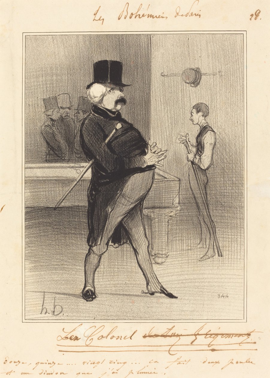 bývalý plukovník od Honoré Daumier