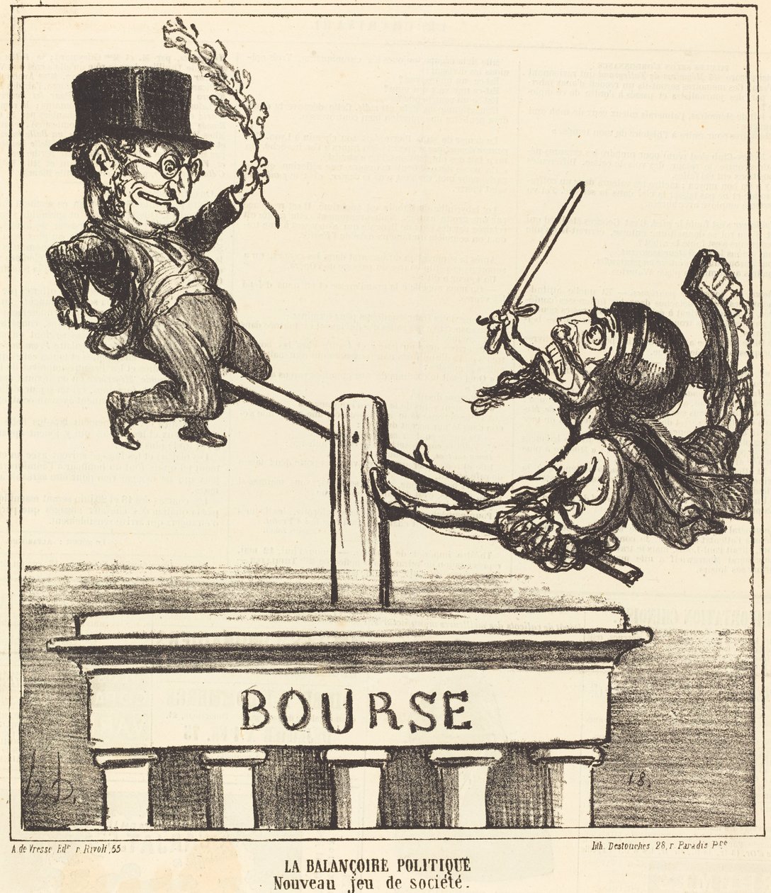 Politická houpačka... od Honoré Daumier