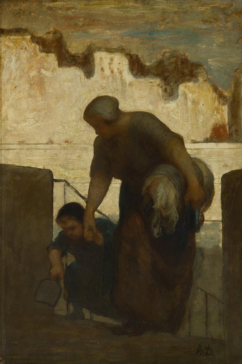 Prádelna od Honoré Daumier