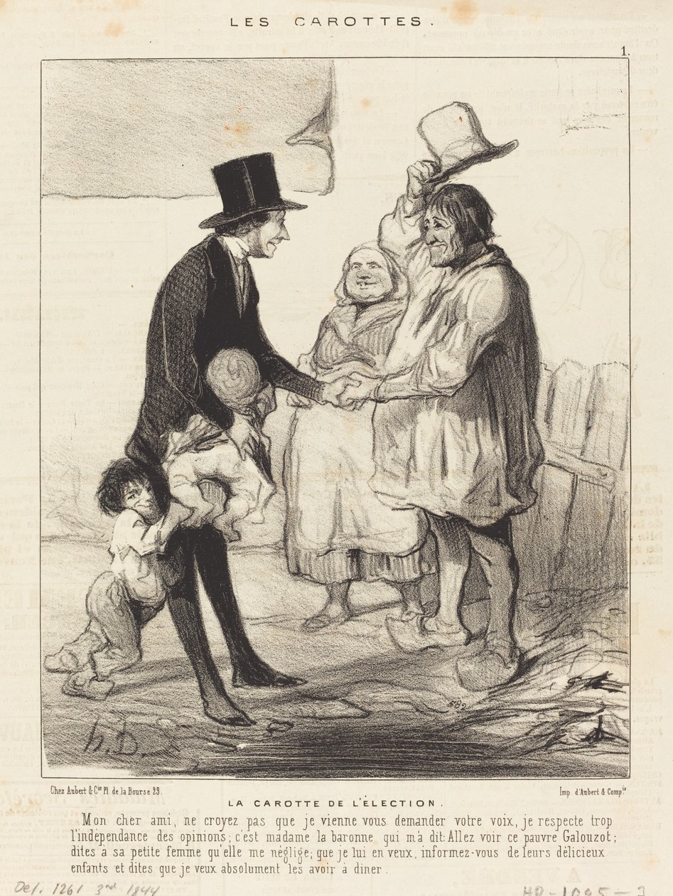 Mrkev voleb od Honoré Daumier