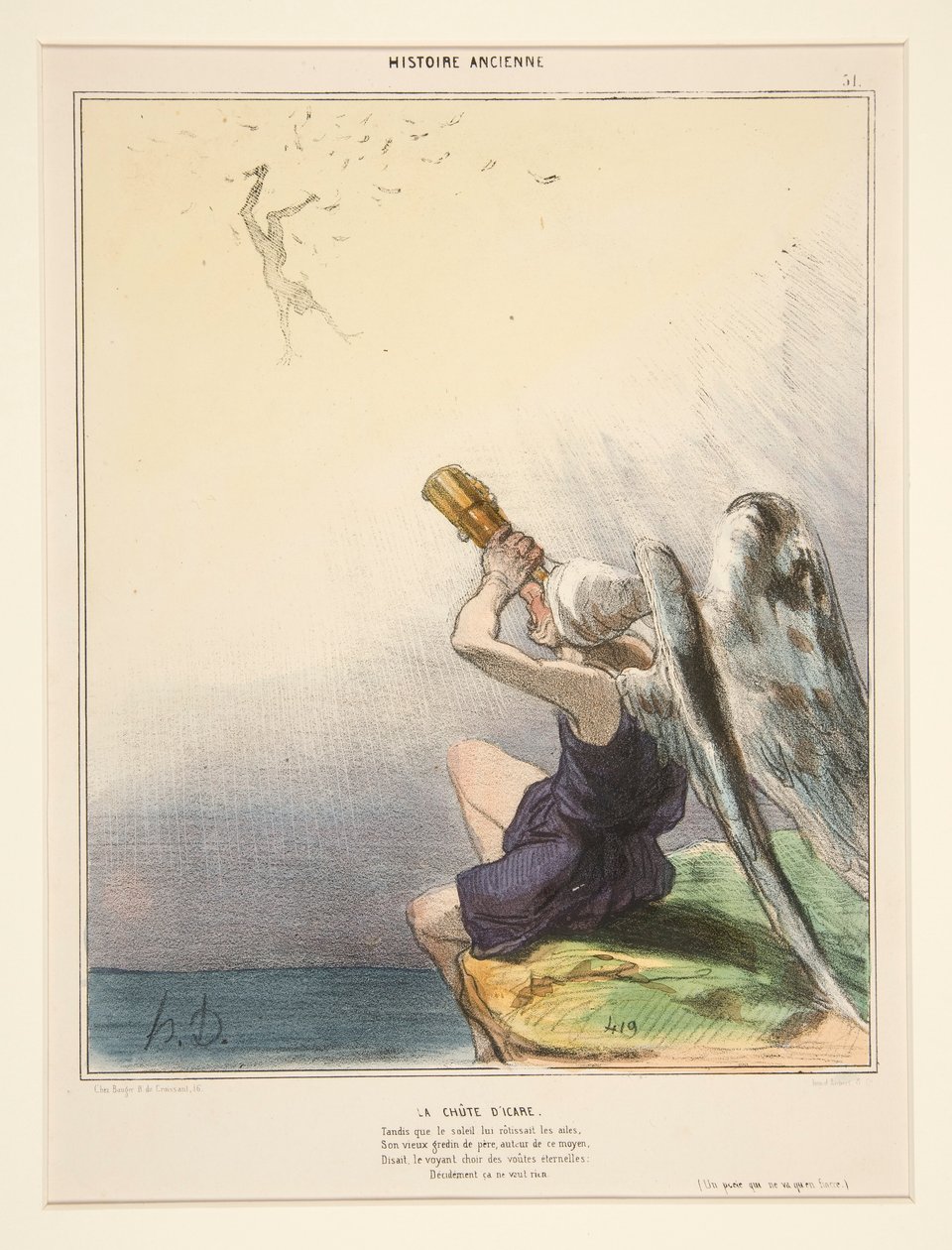 Pád D od Honoré Daumier