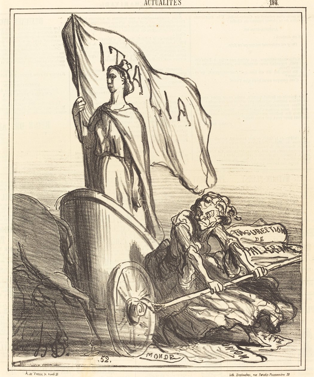 Reakcionářský tisk marně hledá... od Honoré Daumier