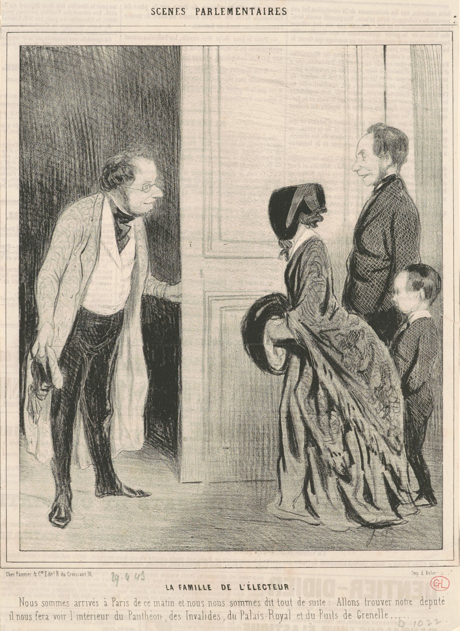 Voličova rodina od Honoré Daumier