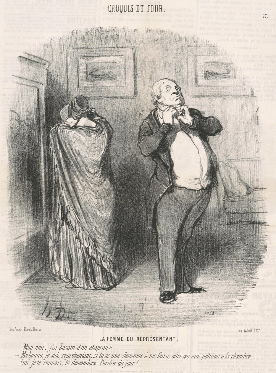 Manželka zastupitele od Honoré Daumier