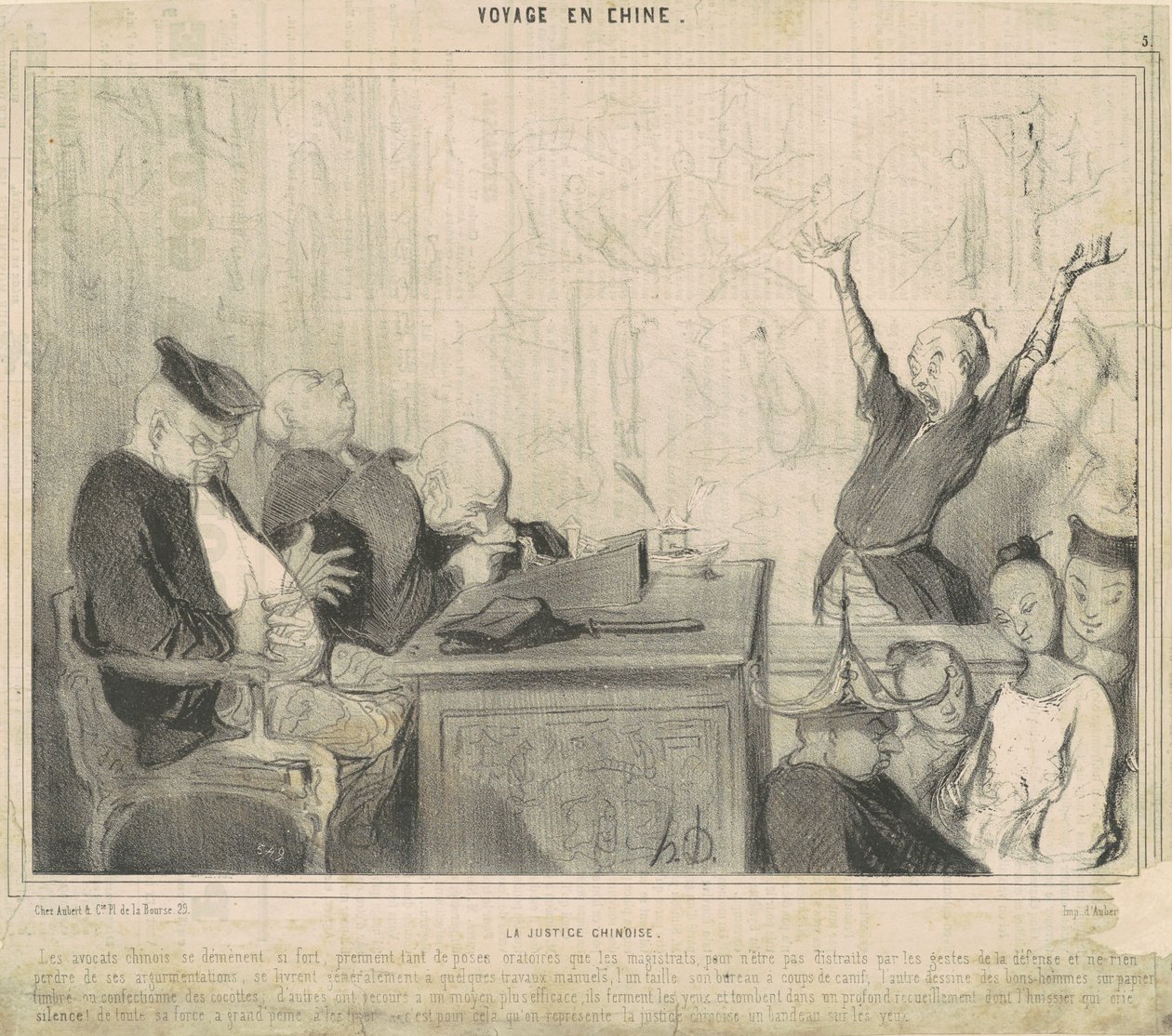 Čínská spravedlnost od Honoré Daumier