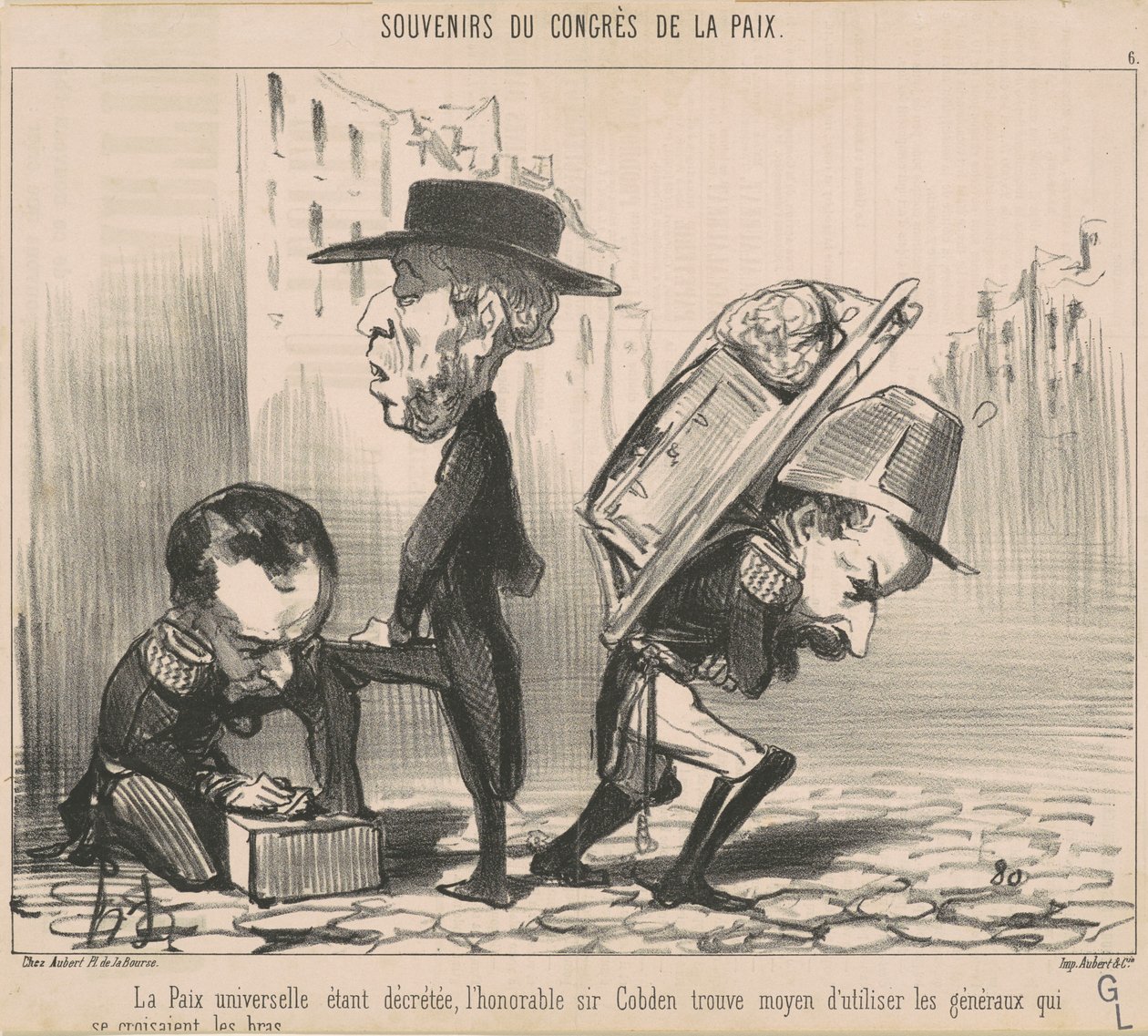 Vyhlášen všeobecný mír... od Honoré Daumier