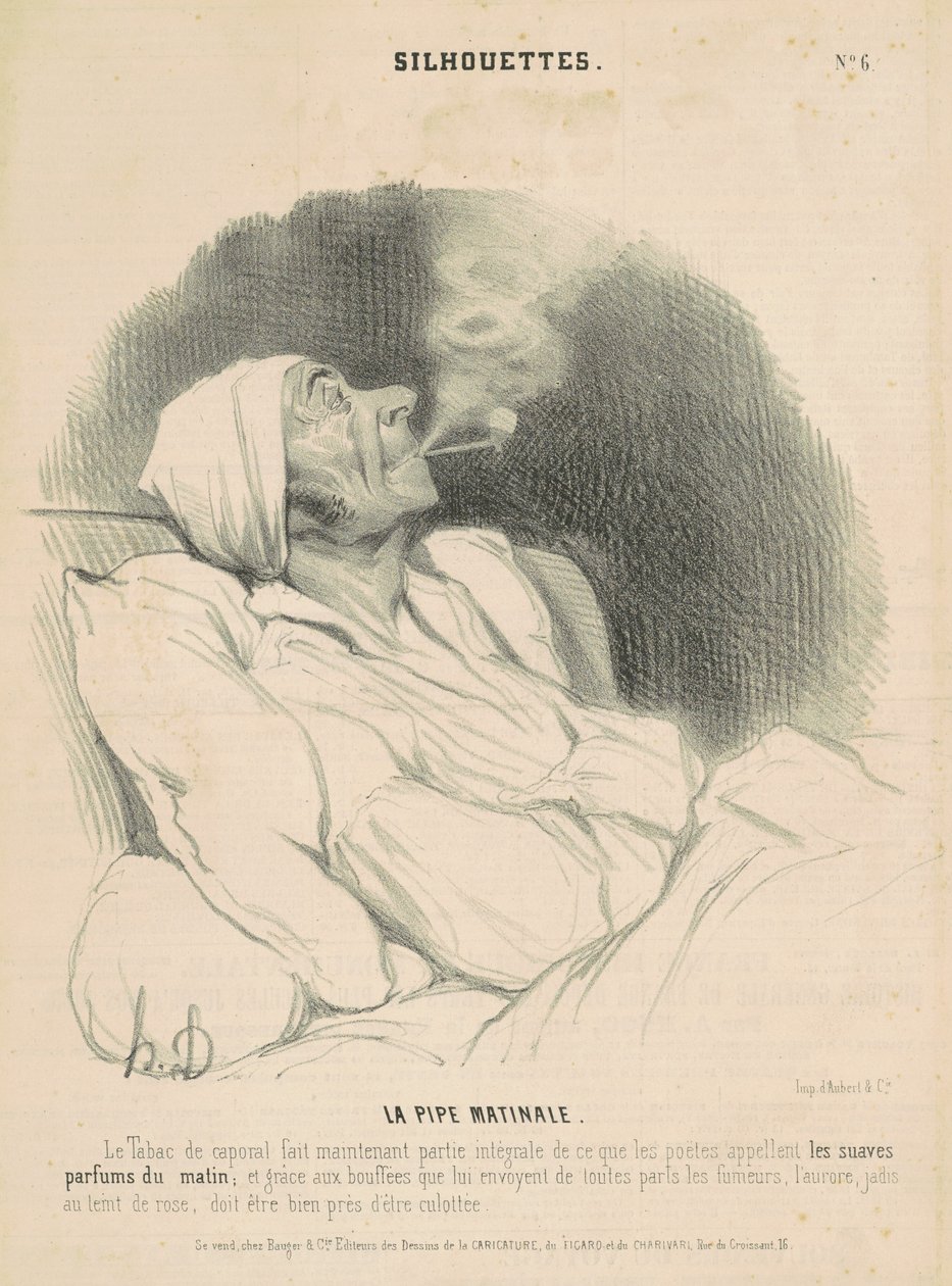 Ranní kouření od Honoré Daumier