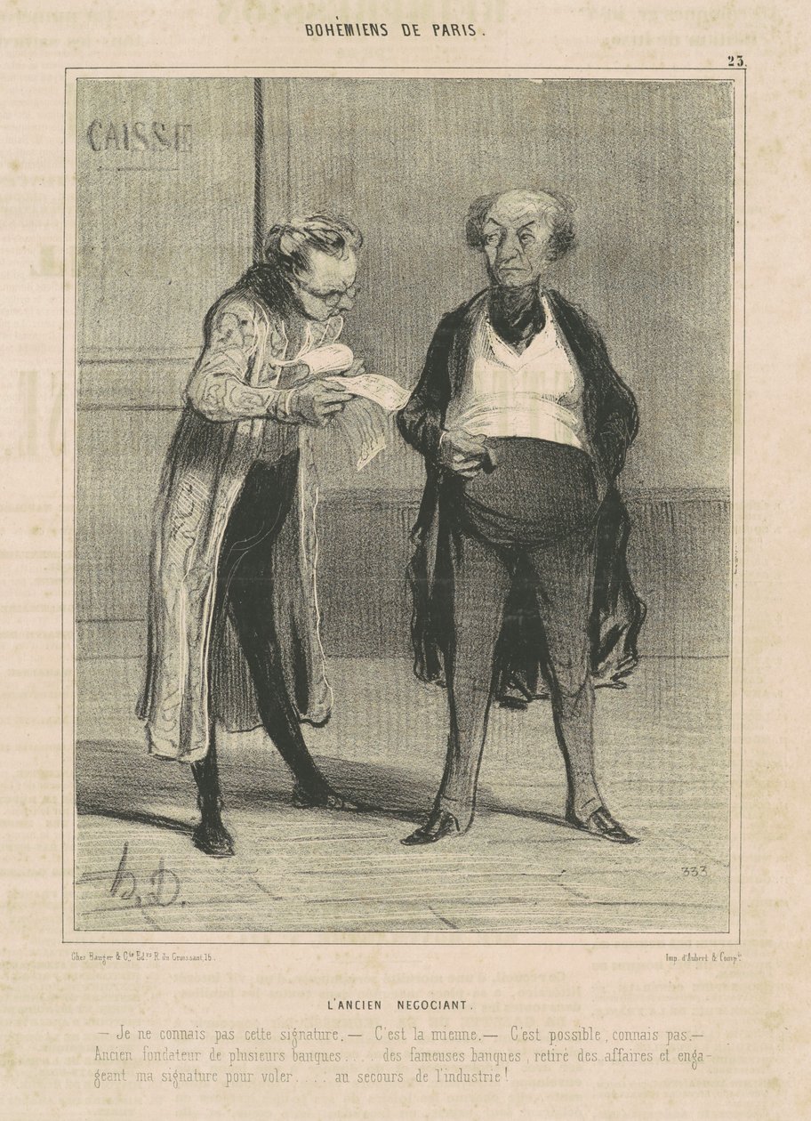 Starý obchodník od Honoré Daumier