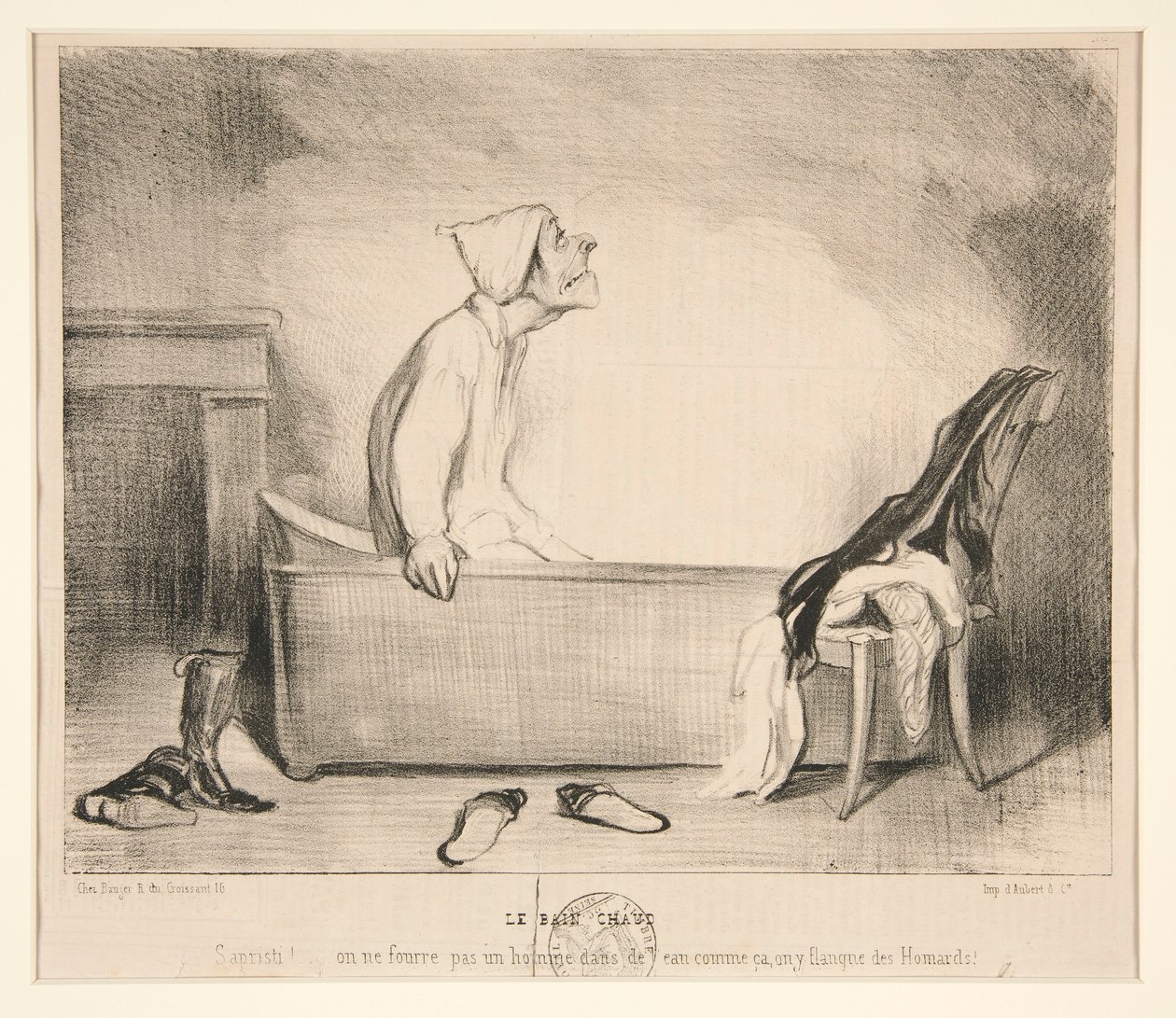 Horká koupel. Sakra! od Honoré Daumier
