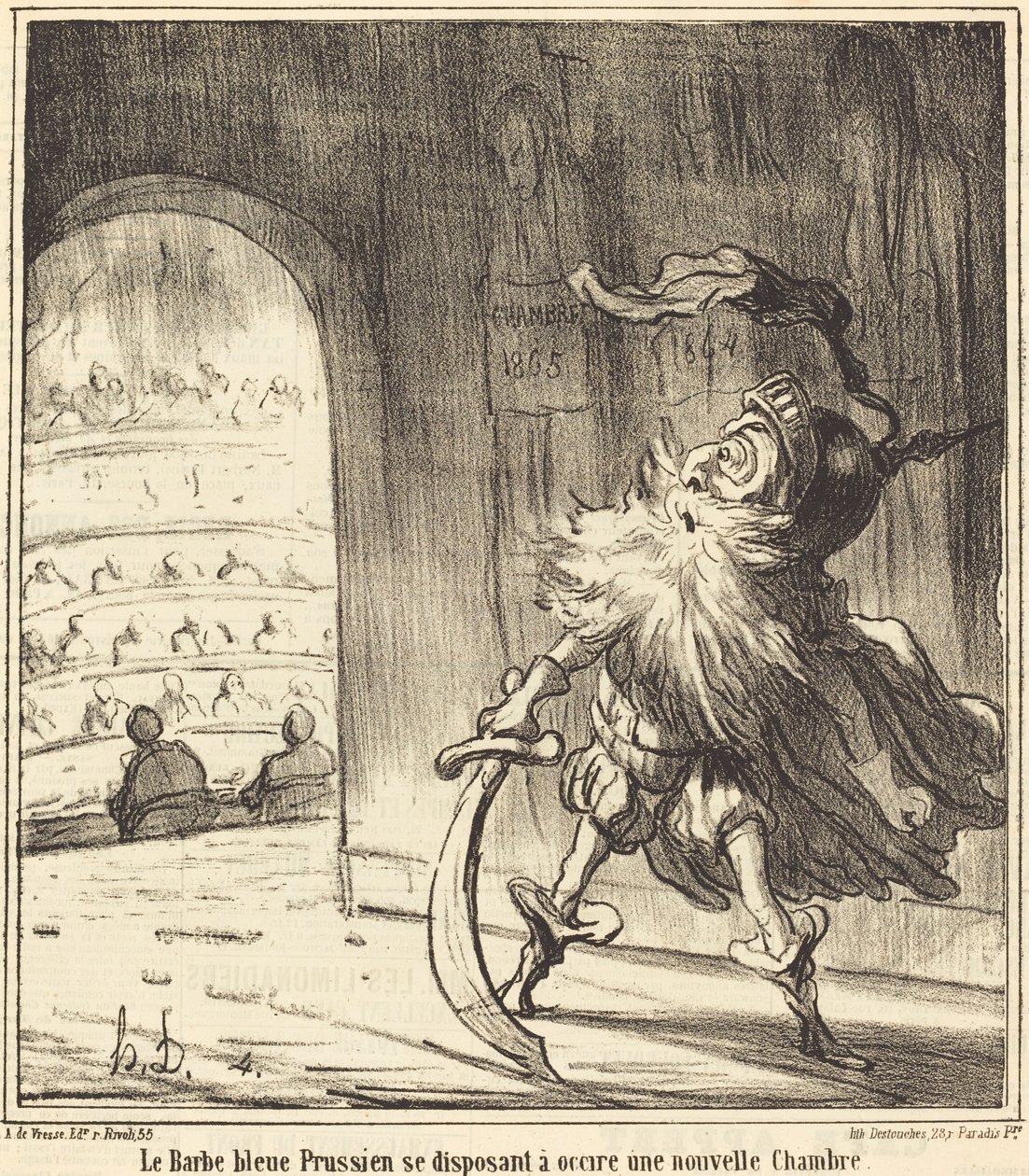 Pruský modrovous... od Honoré Daumier