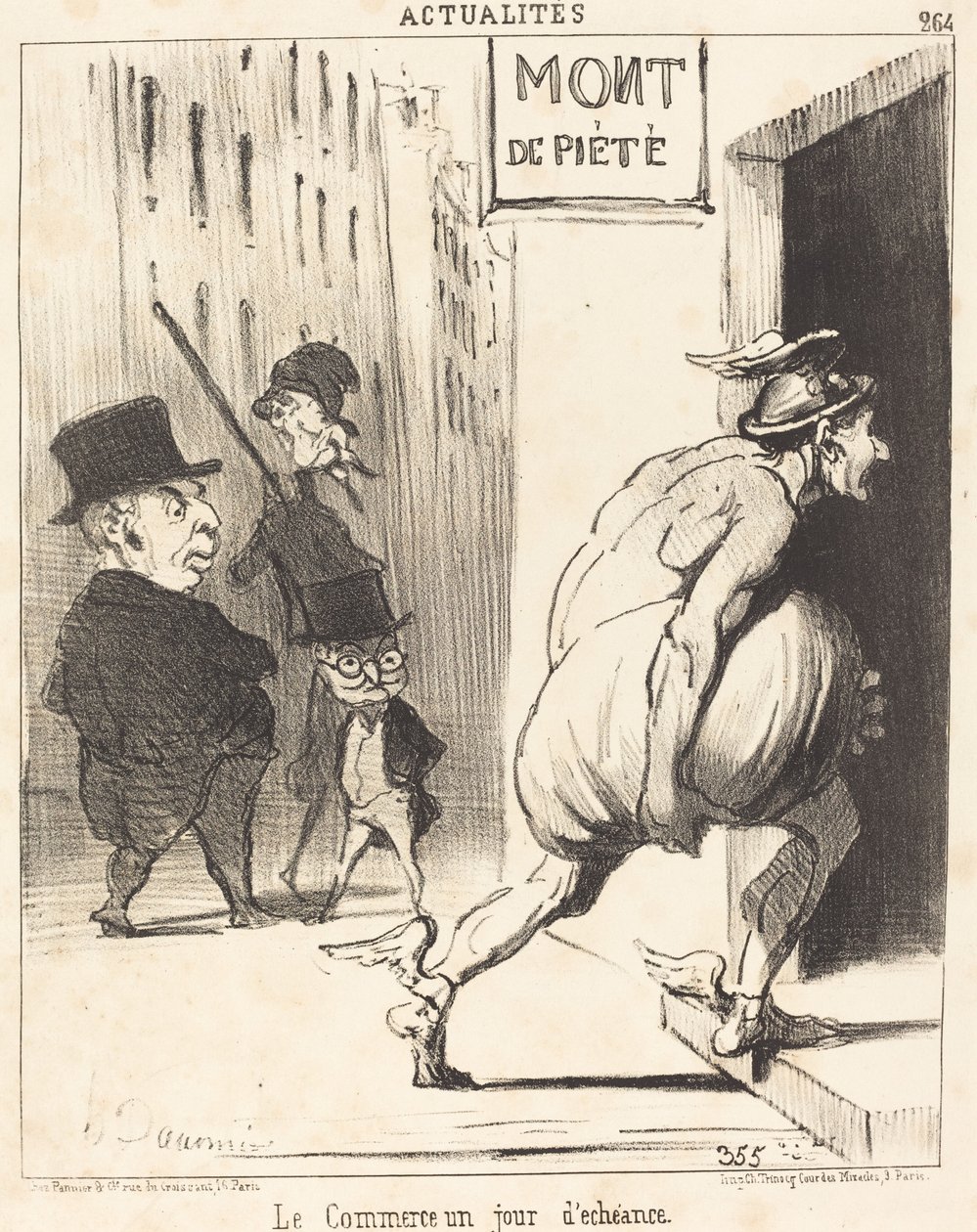 Expiry Day Trade od Honoré Daumier