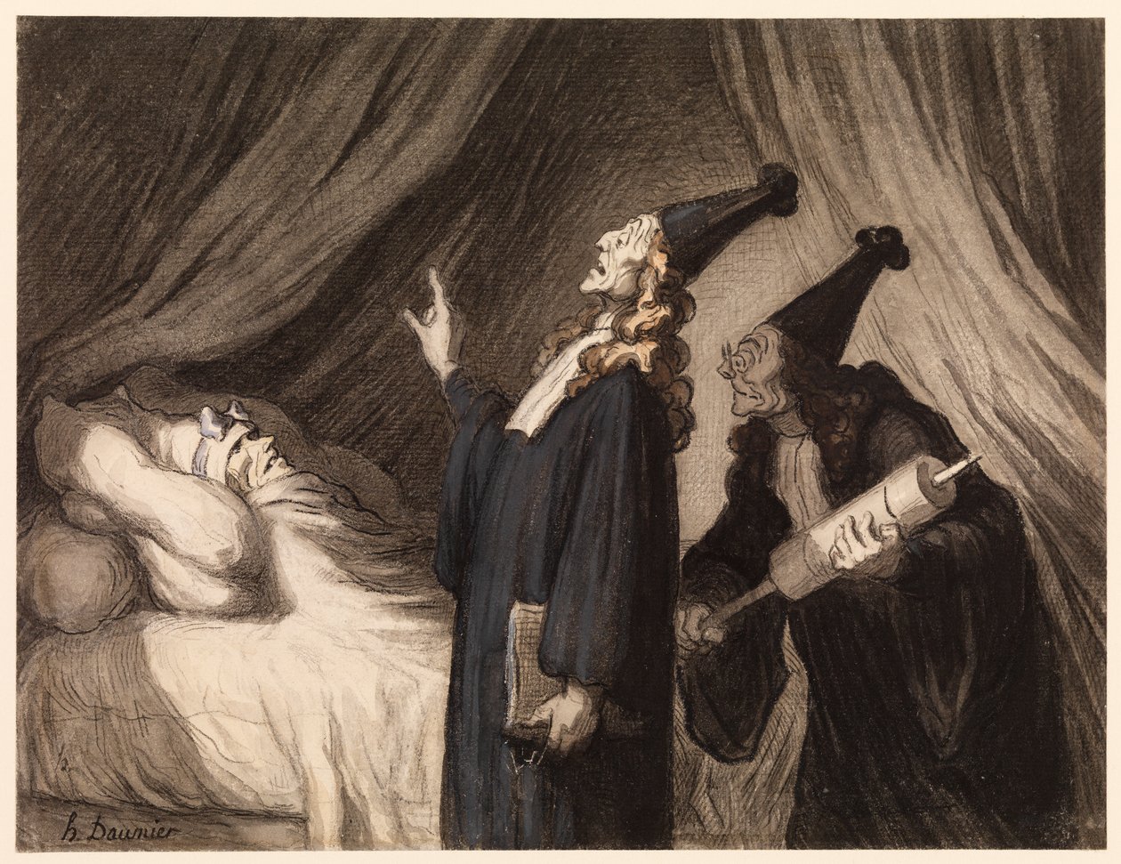 Imaginární nemocný od Honoré Daumier