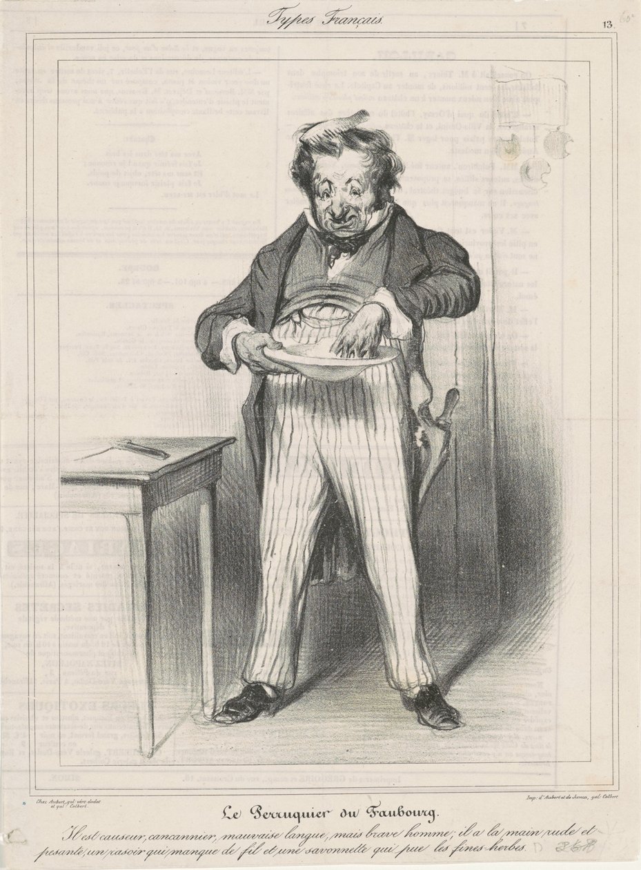Parukář z Faubourgu od Honoré Daumier