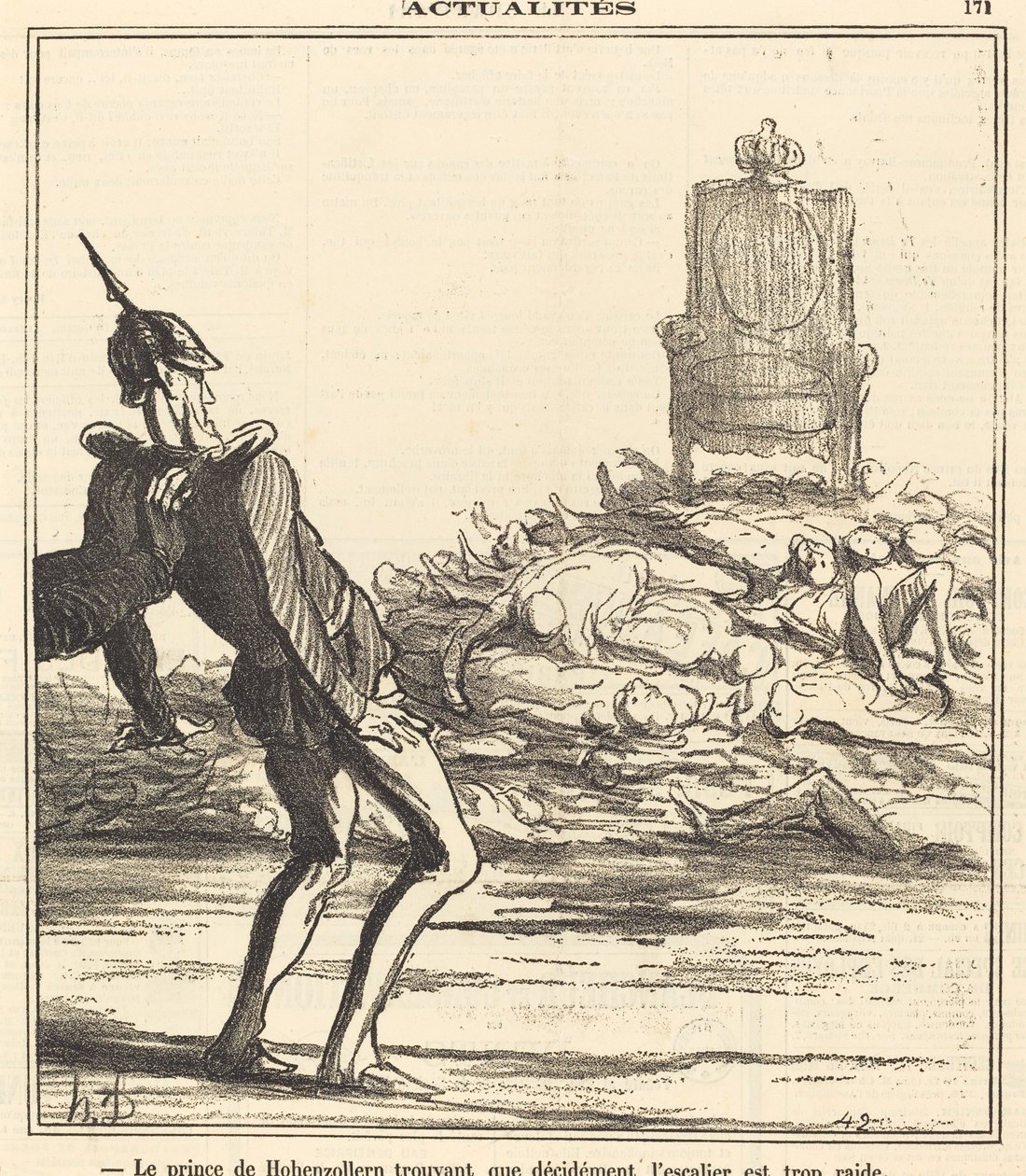 Prince de Hohenzollern... od Honoré Daumier