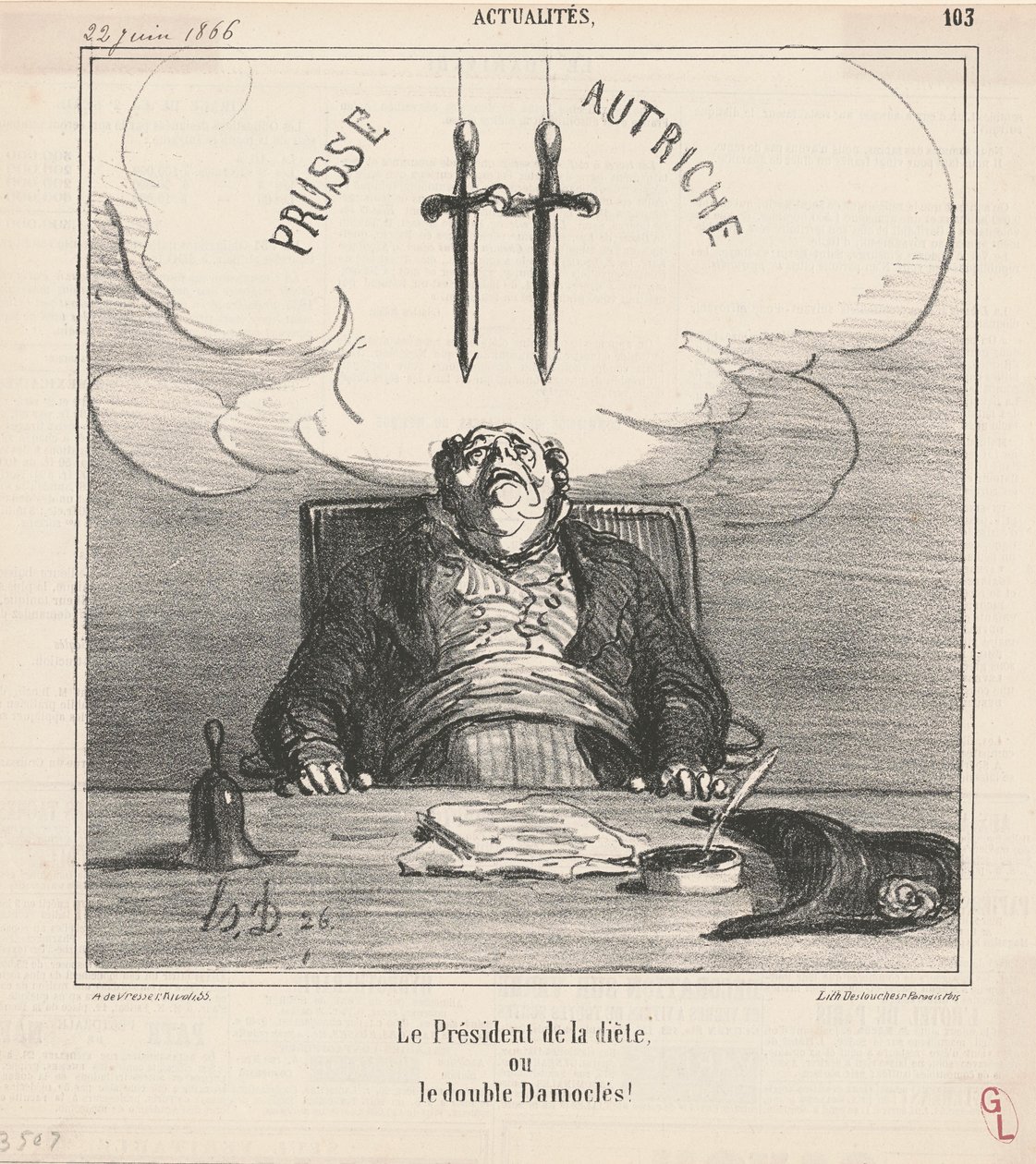 Předseda sněmu od Honoré Daumier