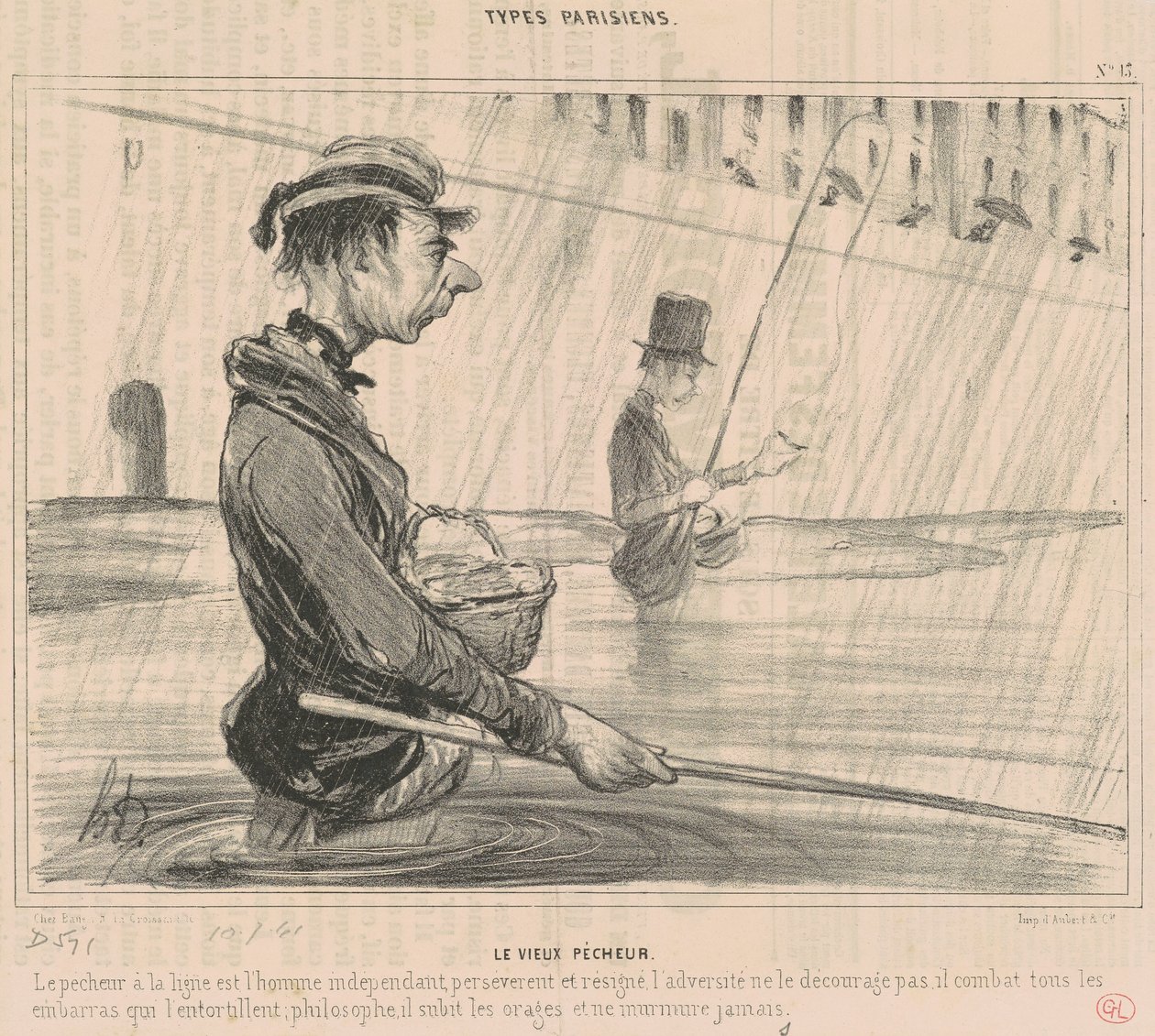 Starý hříšník od Honoré Daumier
