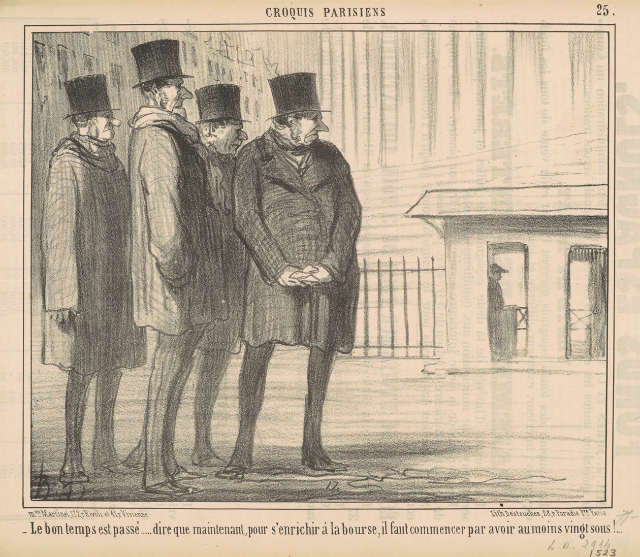Dobré časy pominuly... od Honoré Daumier