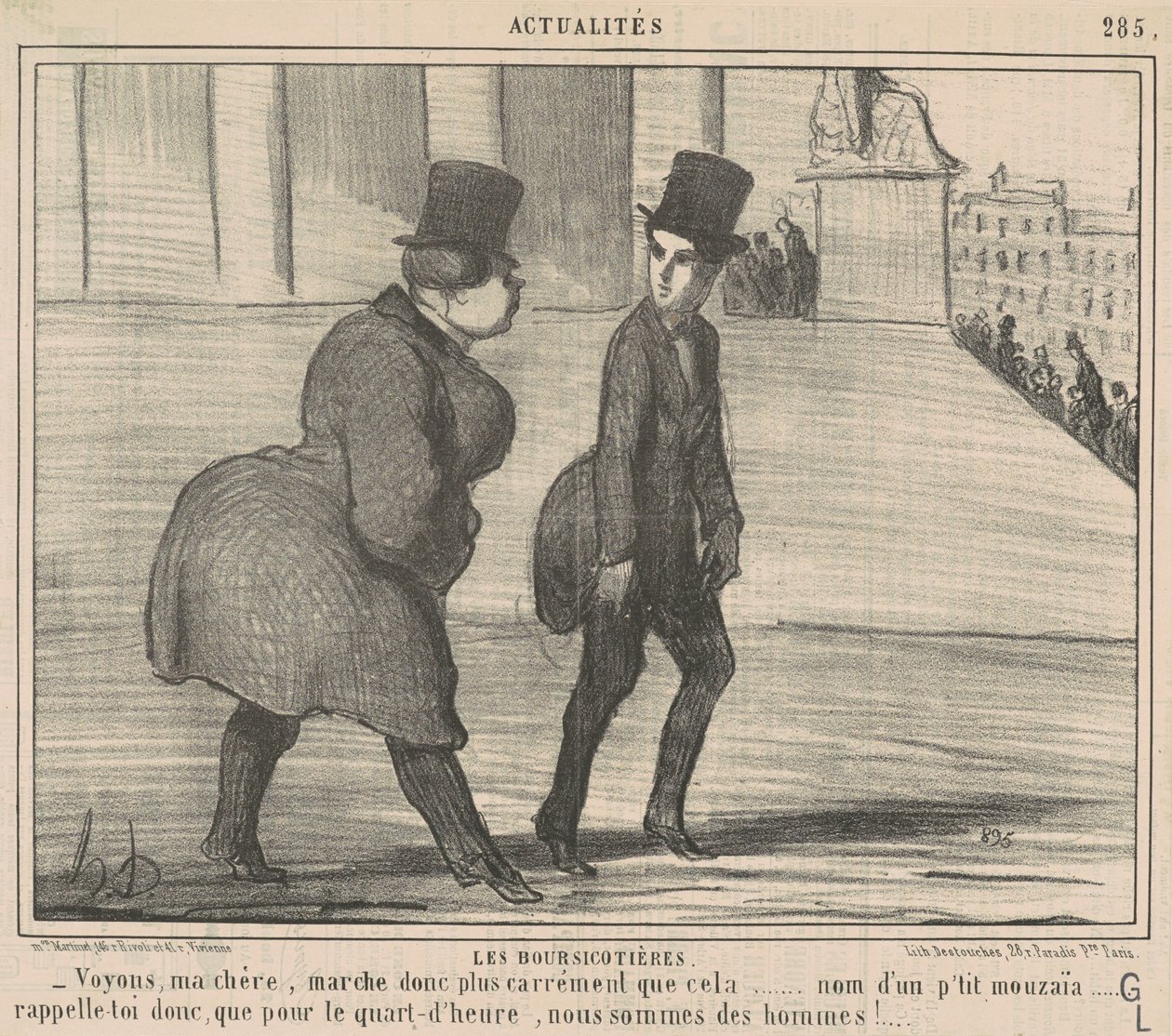 Burzovní makléři... Podívejme se, má drahá... od Honoré Daumier