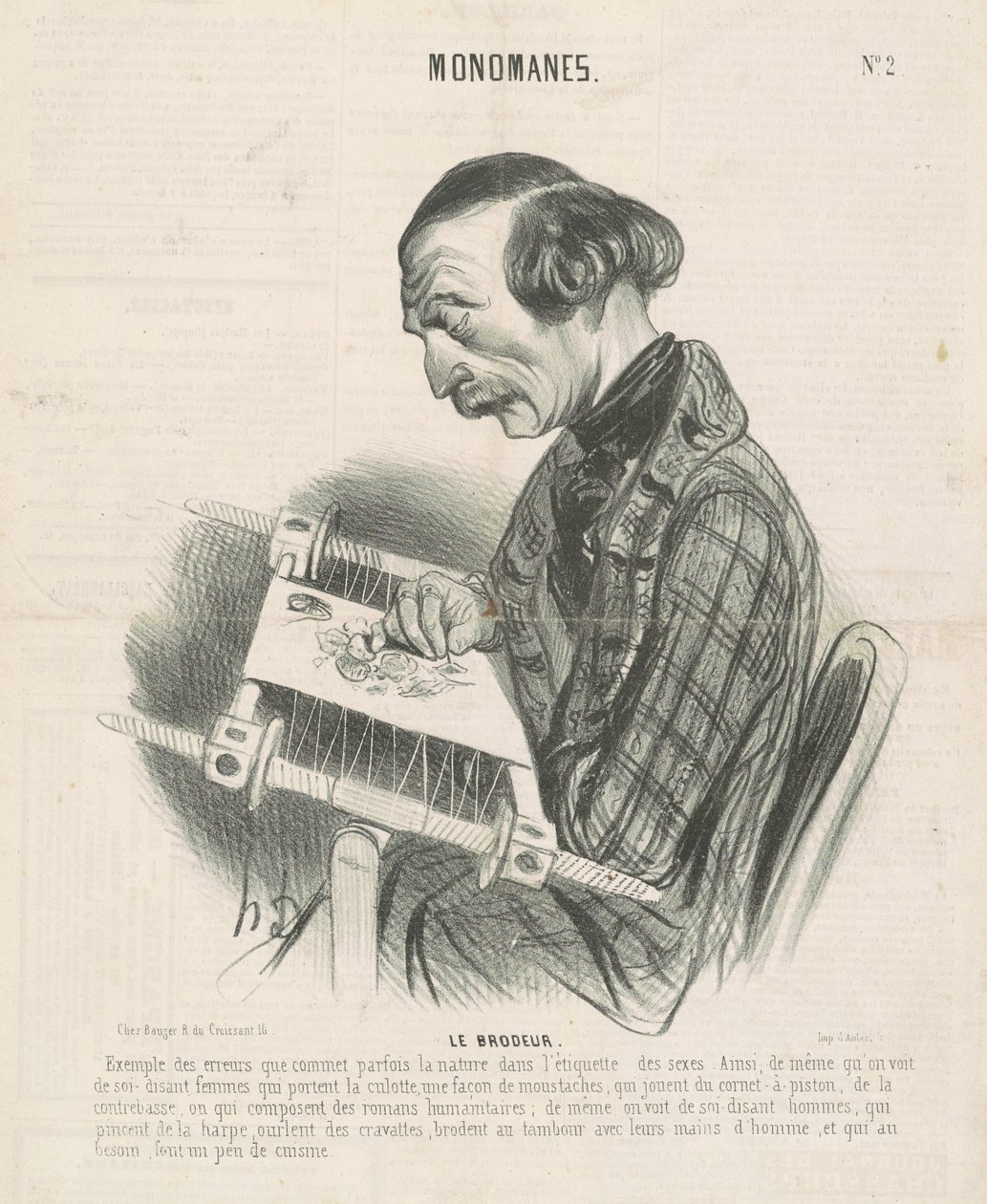 Vyšívač od Honoré Daumier