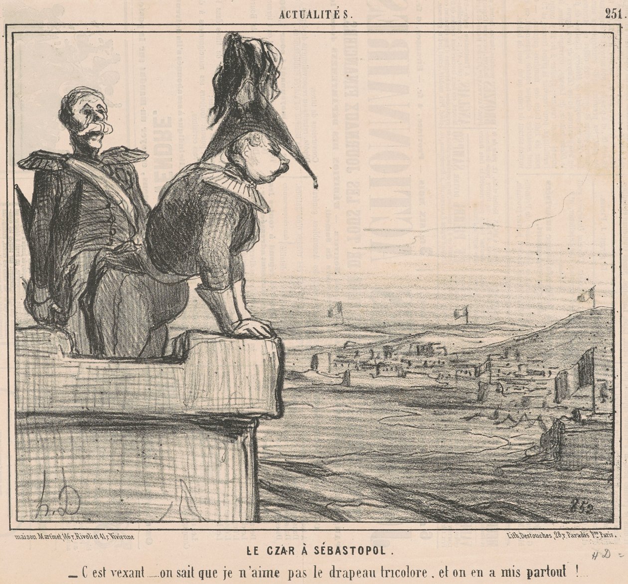 Car v Sevastopolu od Honoré Daumier