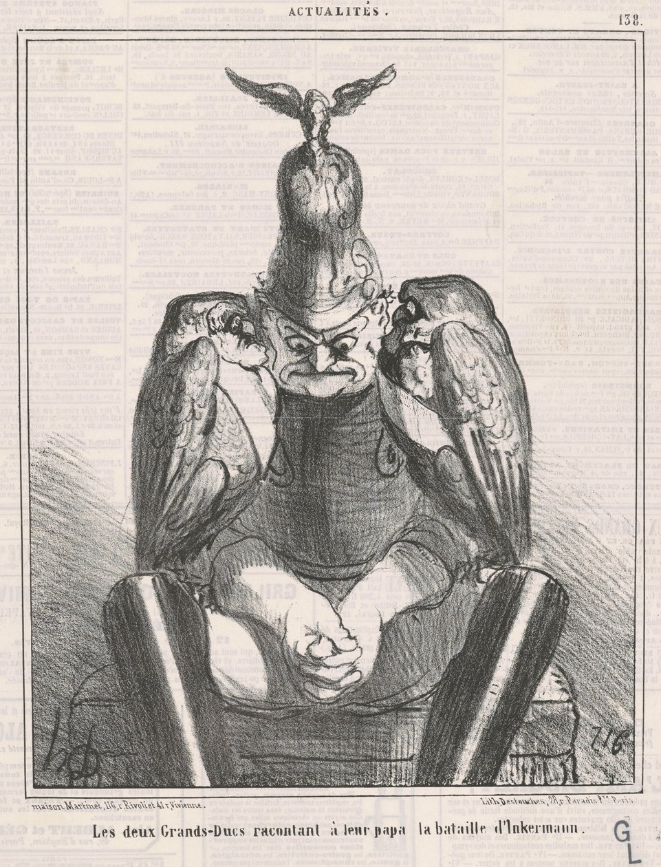 Dva velkovévodové říkají ...Inkermannovi od Honoré Daumier