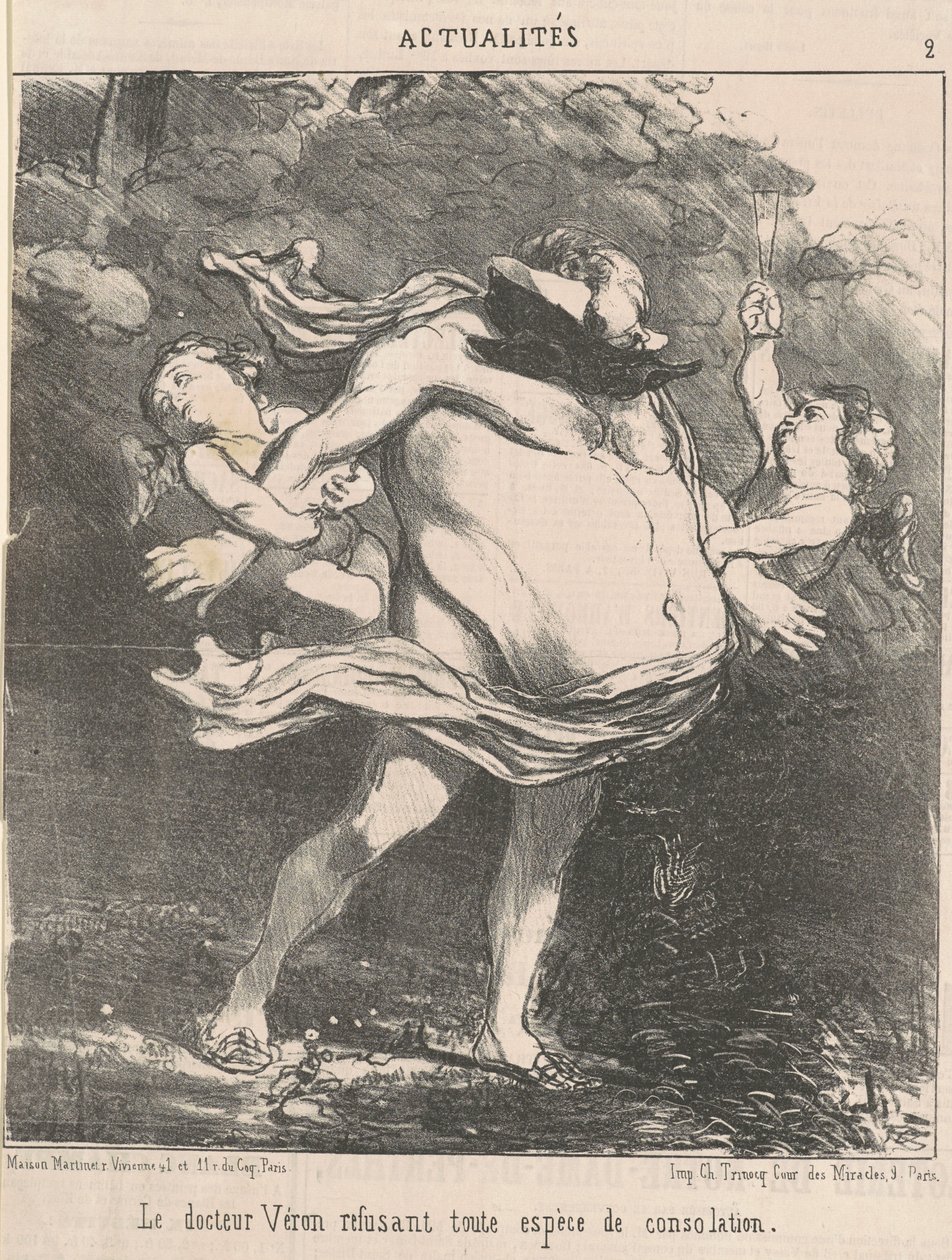 Doktor Véron odmítá... útěchu od Honoré Daumier