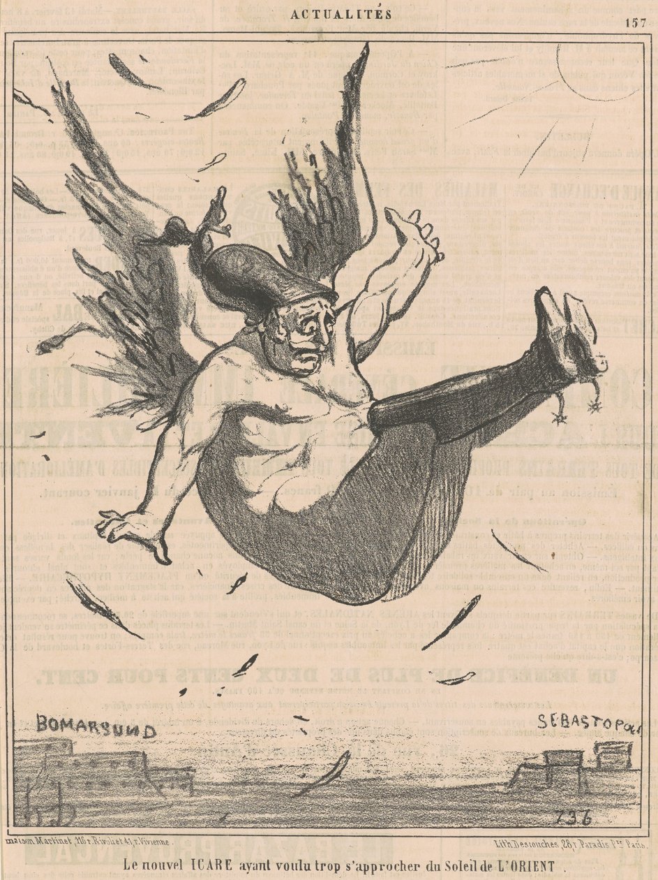Nový Icarus... od Honoré Daumier